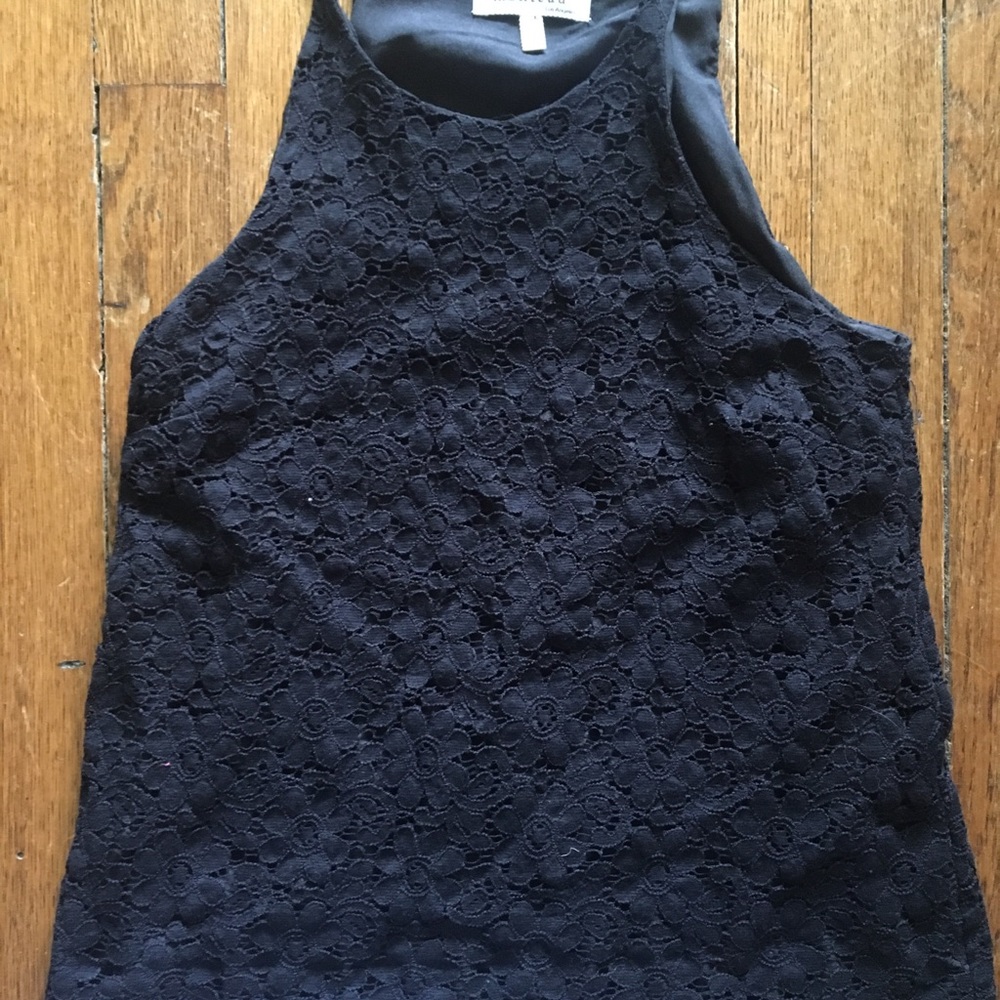 Black Monteau Lace Tank Top